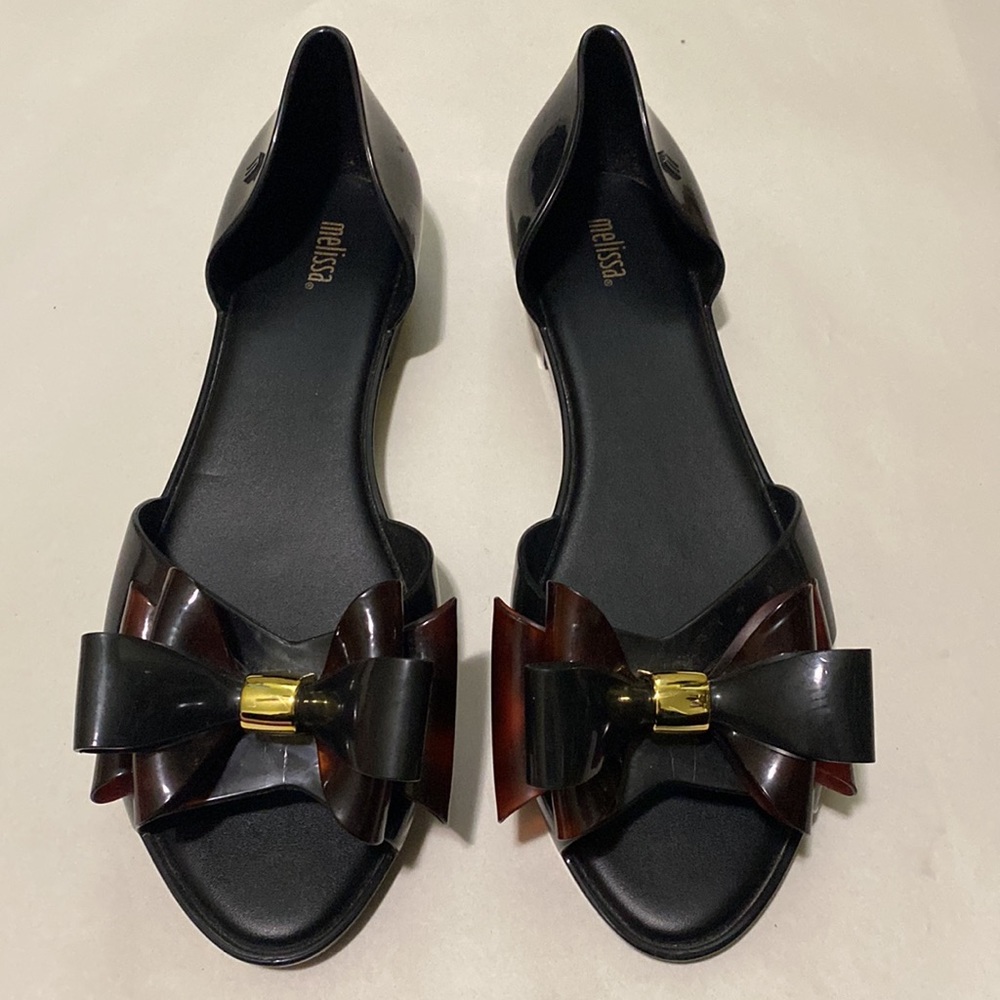 Melissa Jelly Open Toe Shoes with Bows